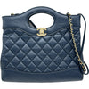 シャネル CHANEL CHANEL31 ミニショッピングバッグ AS4133 ネイビー ゴールド金具 カーフスキン レディース ショルダーバッグ