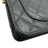 シャネル CHANEL マトラッセチェーンウォレット AP0250 31番台 ブラック ゴールド金具 キャビアスキン レディース ショルダーバッグ