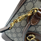 グッチ GUCCI ホースビット1955 スモールトップ ハンドルバッグ 621220 ブラウン GGスプリームキャンバス/レザー レディース ハンドバッグ