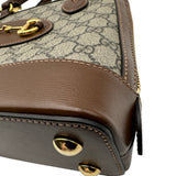 グッチ GUCCI ホースビット1955 スモールトップ ハンドルバッグ 621220 ブラウン GGスプリームキャンバス/レザー レディース ハンドバッグ