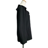 シャネル CHANEL フリルノーカラージャケット＆スカートセットアップ P14303 ブラック ウール レディース セットアップ