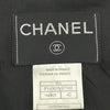 シャネル CHANEL フリルノーカラージャケット＆スカートセットアップ P14303 ブラック ウール レディース セットアップ