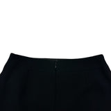 シャネル CHANEL フリルノーカラージャケット＆スカートセットアップ P14303 ブラック ウール レディース セットアップ
