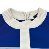 ルイ・ヴィトン LOUIS VUITTON マルチファブリックワンピース FFDS74 ブルー ポリエステル レディース ワンピース
