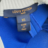 ルイ・ヴィトン LOUIS VUITTON マルチファブリックワンピース FFDS74 ブルー ポリエステル レディース ワンピース