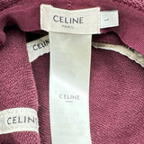 セリーヌ CELINE ロゴバケットハット 2AK01670Q ボルドー コットン メンズ その他ファッション雑貨