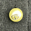 クリスチャン・ディオール Christian Dior パールボタンボウタイニットセーター 354S48AM053 ブラック カシミヤ レディース セーター