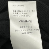 クリスチャン・ディオール Christian Dior パールボタンボウタイニットセーター 354S48AM053 ブラック カシミヤ レディース セーター