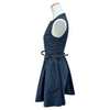クリスチャン・ディオール Christian Dior ベルト付ノースリーブワンピース 951R24A2006 ネイビー ポリエステル レディース ワンピース