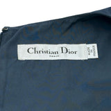 クリスチャン・ディオール Christian Dior ベルト付ノースリーブワンピース 951R24A2006 ネイビー ポリエステル レディース ワンピース
