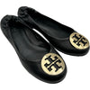 トリーバーチ TORY BURCH ロゴプレート フラットシューズ ブラック レザー レディース その他靴