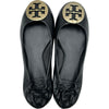 トリーバーチ TORY BURCH ロゴプレート フラットシューズ ブラック レザー レディース その他靴
