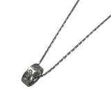 グッチ GUCCI アイコンアモールネックレス ホワイトゴールド AU750 ダイヤモンド ジュエリー