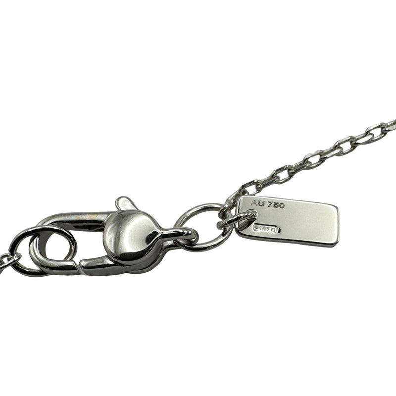 グッチ GUCCI アイコンアモールネックレス ホワイトゴールド AU750
