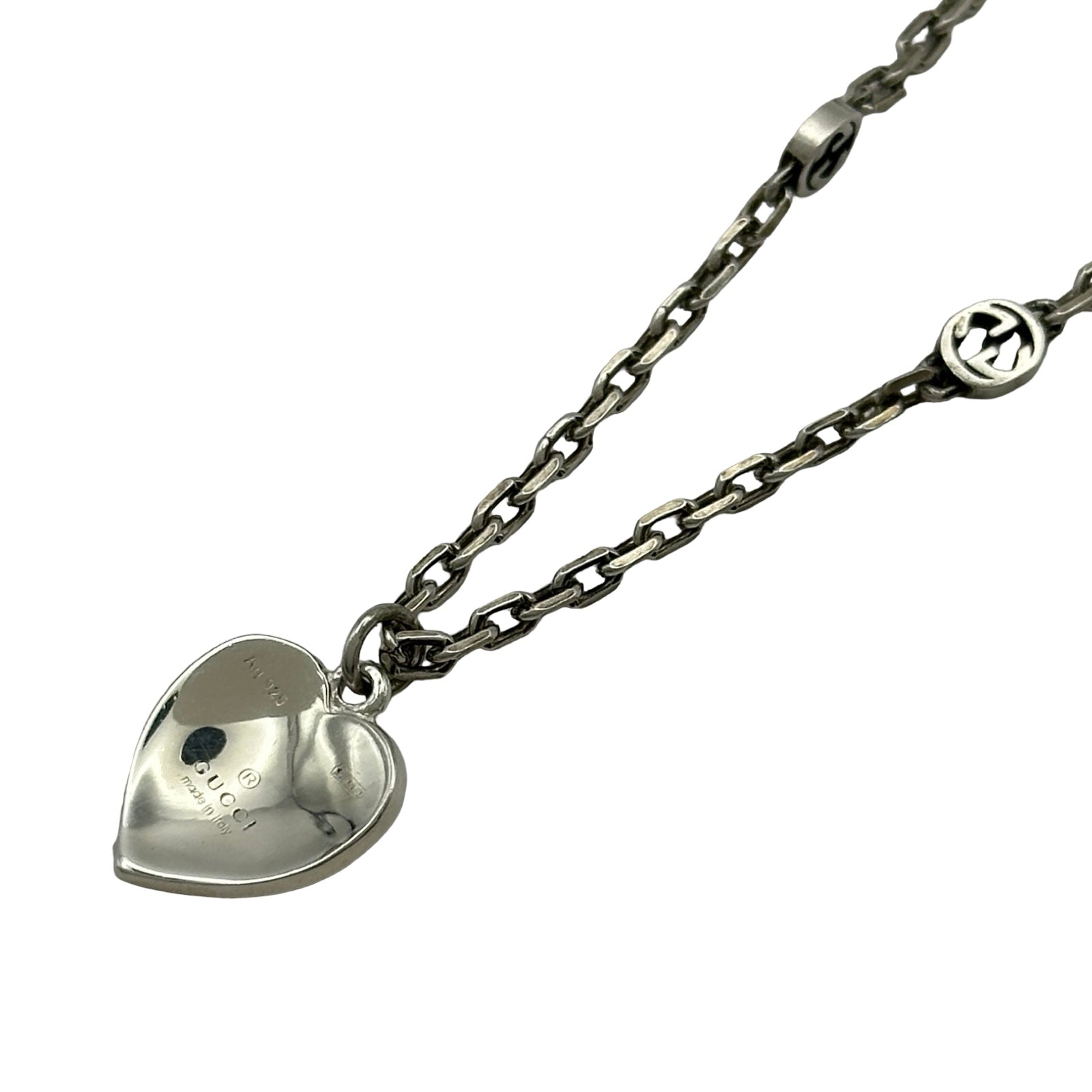 グッチ GUCCI インターロッキングGネックレス シルバー Ag925