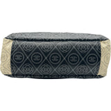 シャネル CHANEL カメリアラージショッピングバッグ A57161 25番台 ブラック/アイボリー シルバー金具 PVC レディース トートバッグ