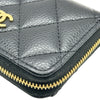 シャネル CHANEL クラシックジップコインパース AP0216 ブラック ゴールド金具 キャビアスキン レディース コインケース