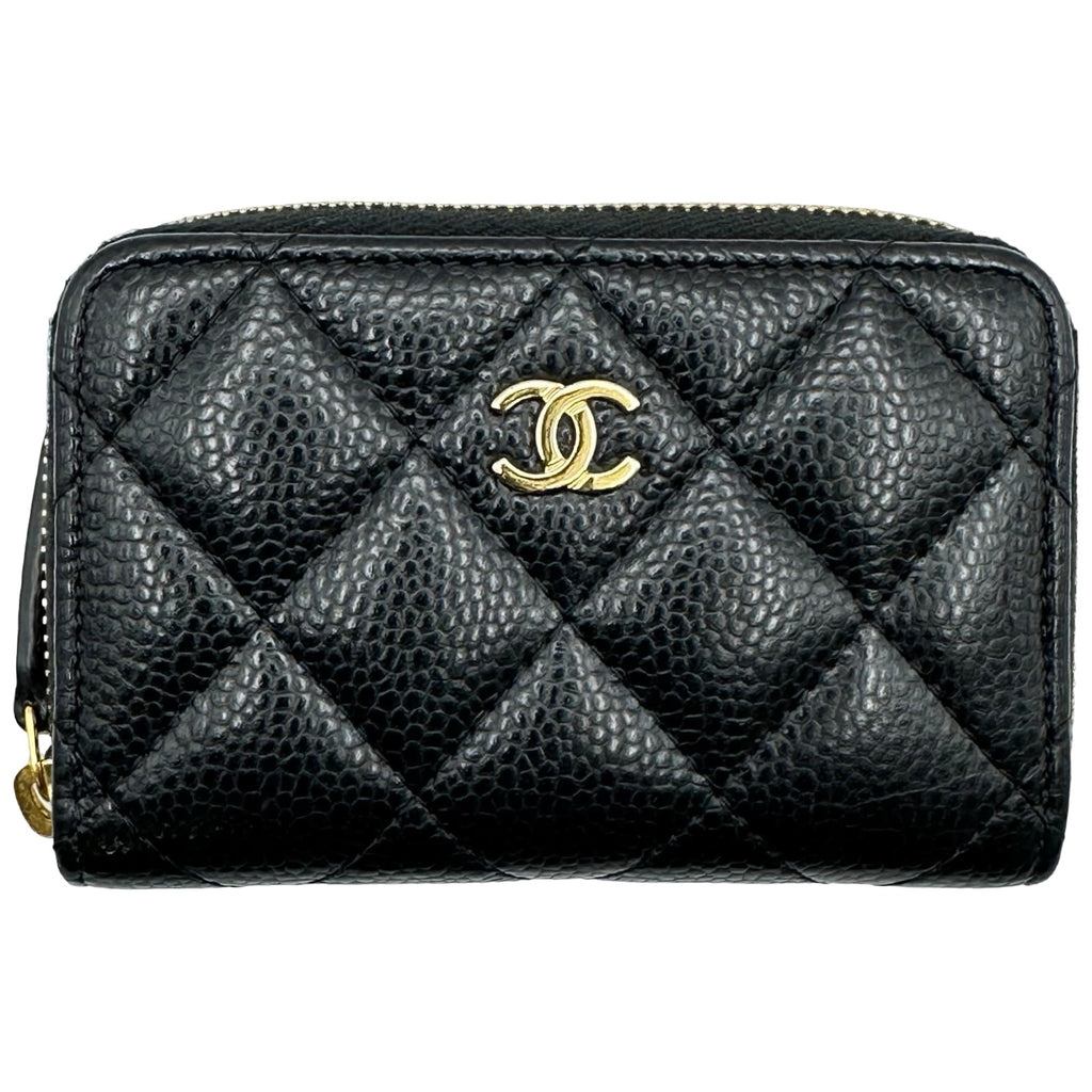 シャネル CHANEL クラシックジップコインパース AP0216 ブラック
