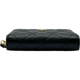 シャネル CHANEL クラシックジップコインパース AP0216 ブラック ゴールド金具 キャビアスキン レディース コインケース
