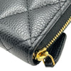 シャネル CHANEL クラシックジップコインパース AP0216 ブラック ゴールド金具 キャビアスキン レディース コインケース