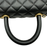 シャネル CHANEL ココハンドルXS A92990 27番台 ブラック ゴールド金具 キャビア レディース ショルダーバッグ