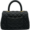シャネル CHANEL ココハンドルXS A92990 27番台 ブラック ゴールド金具 キャビア レディース ショルダーバッグ