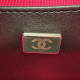 シャネル CHANEL スターチェーンショルダー AS4579 ピンク ブラック金具 サテン レディース ショルダーバッグ