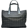 シャネル CHANEL ニュートラベルライントートMM A15991 ブラック ナイロンジャガード レディース トートバッグ