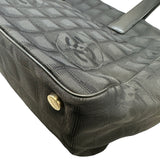 シャネル CHANEL ニュートラベルライントートMM A15991 ブラック ナイロンジャガード レディース トートバッグ
