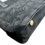 シャネル CHANEL ニュートラベルライントートMM A15991 ブラック ナイロンジャガード レディース トートバッグ