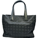シャネル CHANEL ニュートラベルライントートMM A15991 ブラック ナイロンジャガード レディース トートバッグ