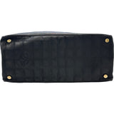 シャネル CHANEL ニュートラベルライントートMM A15991 ブラック ナイロンジャガード レディース トートバッグ