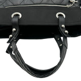 シャネル CHANEL パリビアリッツトートGM A34210 11番台 ブラック シルバー金具 コーティングキャンパス レディース トートバッグ