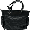 シャネル CHANEL パリビアリッツトートGM A34210 11番台 ブラック シルバー金具 コーティングキャンパス レディース トートバッグ