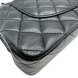 シャネル CHANEL マトラッセ25 A01112 ブラック ゴールド金具 ラムスキン レディース ショルダーバッグ