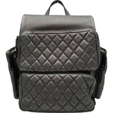 シャネル CHANEL マトラッセリュック 22番台 シルバー シルバー金具 カーフ レディース リュック・デイパック