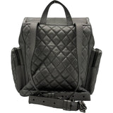シャネル CHANEL マトラッセリュック 22番台 シルバー シルバー金具 カーフ レディース リュック・デイパック