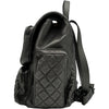 シャネル CHANEL マトラッセリュック 22番台 シルバー シルバー金具 カーフ レディース リュック・デイパック