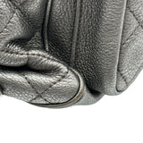 シャネル CHANEL マトラッセリュック 22番台 シルバー シルバー金具 カーフ レディース リュック・デイパック