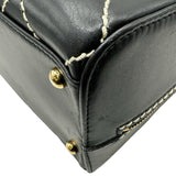 シャネル CHANEL ワイルドステッチトート A14693 7番台 ブラック ゴールド金具 カーフ レディース トートバッグ