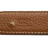 エルメス HERMES Hベルト 85cm □H刻印 ブラック/ゴールド シルバー金具 トリヨン レディース ベルト
