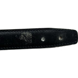 エルメス HERMES Hベルト 85cm □H刻印 ブラック/ゴールド シルバー金具 トリヨン レディース ベルト