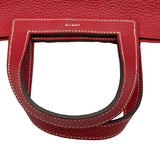 エルメス HERMES アルザン31 T刻印 ルージュカザック シルバー金具 トリヨン レディース ショルダーバッグ