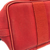 エルメス HERMES ヴァルパライソPM □J刻印 レッド シルバー金具 トワル レディース ハンドバッグ