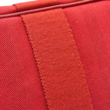 エルメス HERMES ヴァルパライソPM □J刻印 レッド シルバー金具 トワル レディース ハンドバッグ