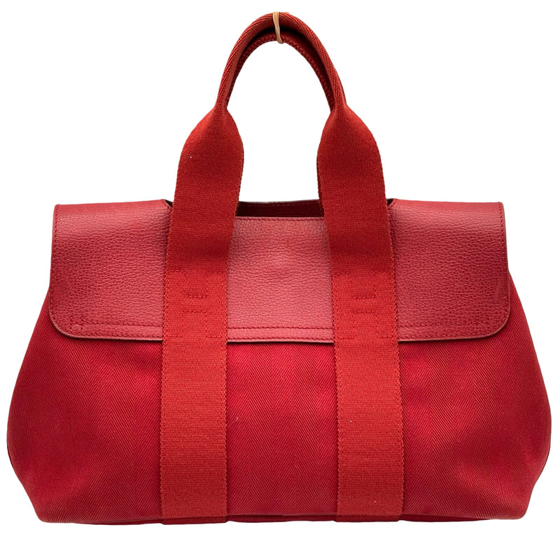 エルメス HERMES ヴァルパライソPM □J刻印 レッド シルバー金具