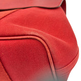 エルメス HERMES ヴァルパライソPM □J刻印 レッド シルバー金具 トワル レディース ハンドバッグ