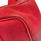 エルメス HERMES ヴァルパライソPM □J刻印 レッド シルバー金具 トワル レディース ハンドバッグ