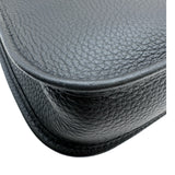 エルメス HERMES エヴリン TPM W刻印 ブラック×シルバー金具 トリヨン レディース ショルダーバッグ