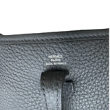 エルメス HERMES エヴリン TPM W刻印 ブラック×シルバー金具 トリヨン レディース ショルダーバッグ